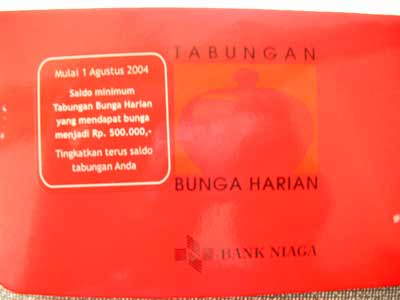 buku tabungan gw yang baru